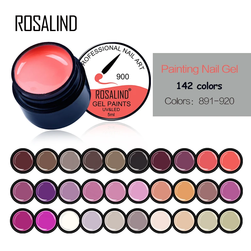 

Rosalind Nail Painting Color 5ML Black Bottle Gel Polish Varnish UV Led Gel Nail Manicure Nail Art Beauty Gel Nail Polish