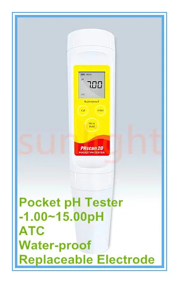 

High Accuracy Skin pH Meter with Flat Surface Probe and Calibration Solution PHscan20F-E