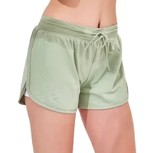 Женские стильный свободный крой тренировки фитнес, Спорт Пот мышцы шорты для женщин с внутренним слои