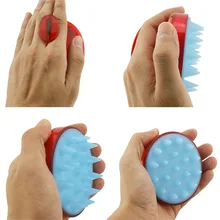 2 шт щетка для мытья волос двухсторонняя расчёстка для шерсти высокое качество кремнезема ультра мягкая кисть