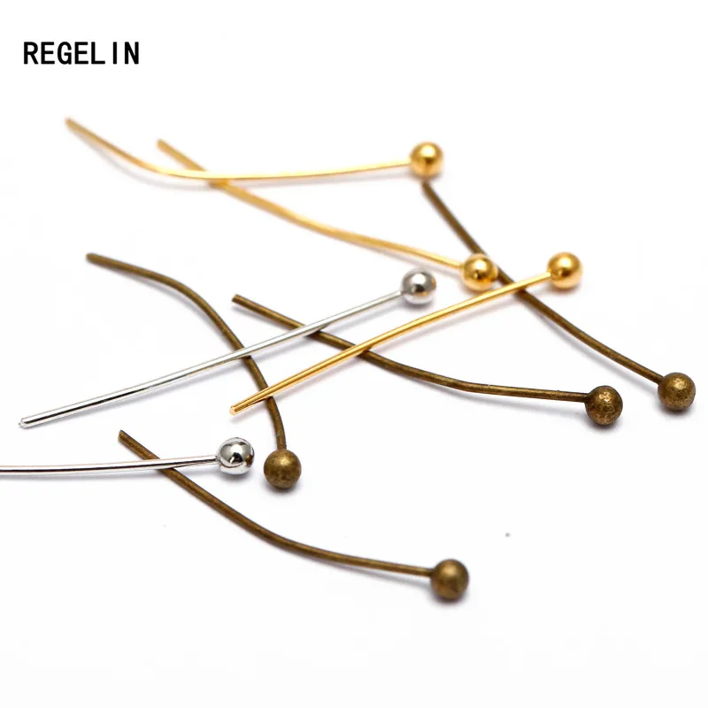 REGELIN 2017 мода 200 штук пакет 18/20/24/30/35/40 мм длина круглый бусина иглы для DIY ювелирных