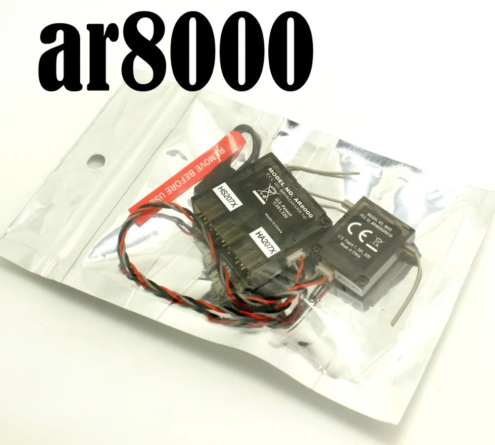 Приемник AR8000 8CH с удаленным спутником SPMAR8000 RX для DSMX DX9 DX8 квадрокоптеров