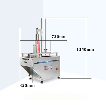

Commercial Double roll Meat Cutting Machine Meat Cutter Sliced Cattle Mutton Roll Electric frozen meat slicer