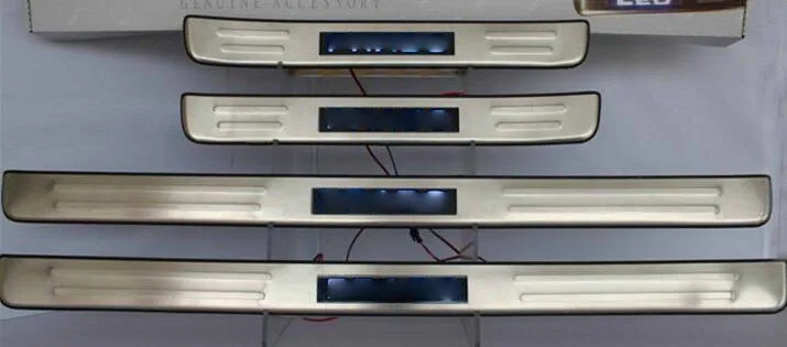 Для Toyota land cruiser prado 120 аксессуары 2003 2009 LED Защита порога автомобильной двери