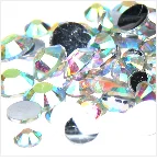 Variety of Shapes and Sizes and Many Colors for 15g a Bag About 300pcs Flat Back Acrylic Rhinestones Face Decorations Face Gems