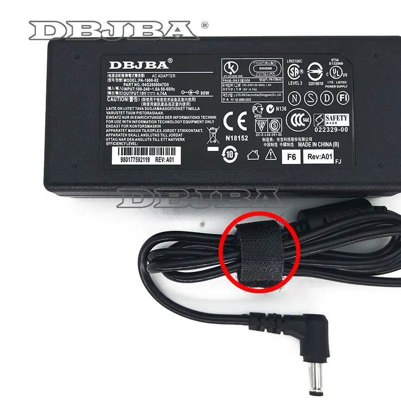 For toshiba laptop charger For Toshiba Satellite A300 A200 C850 C850D L850 L750 L650 L500 for Toshiba power adapter 19V 4.74A