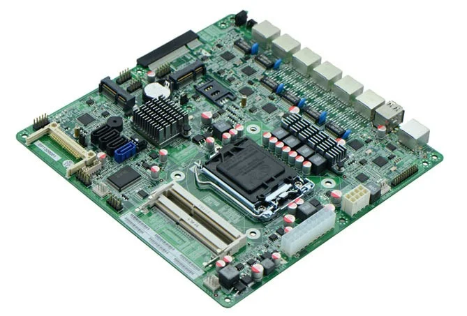 1* COM1* JVGA1 industrial motherboard support i3 i5/i7 processors motherboard 6 Gigabit LAN Mainboard For Router/Firewall
