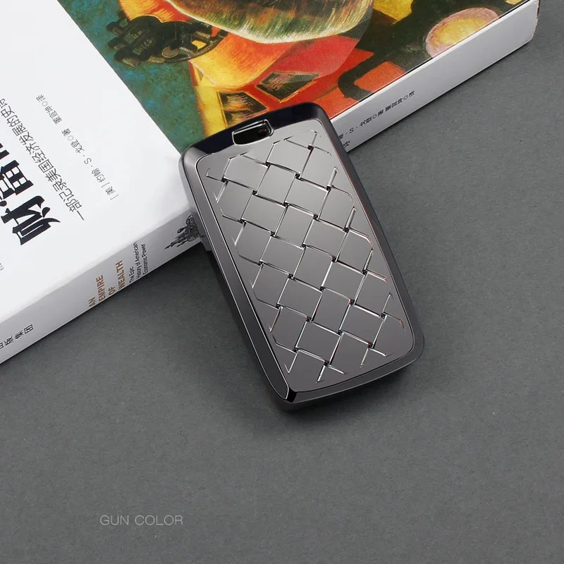gun color case Автомобильный чехол для ключей, Специальный Алмазный кристалл, стильный корпус для Land Rover Range Rover Sport, открытие 5 моделей Smart keychian - Название цвета: gun color case