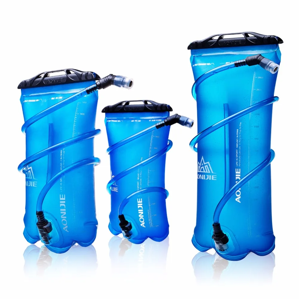 AONIJIE ТПУ-мешок для воды для мужчин и женщин наружная Спортивная гидрация мочевого пузыря езда бег кемпинг складной держатель воды 1.5L/2L/3L