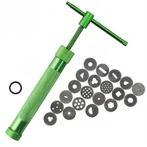 Экструдер глины помадка торт инструмент формы для выпечки пистолет скульптура плесень Ремесло с 20 советы - изображение