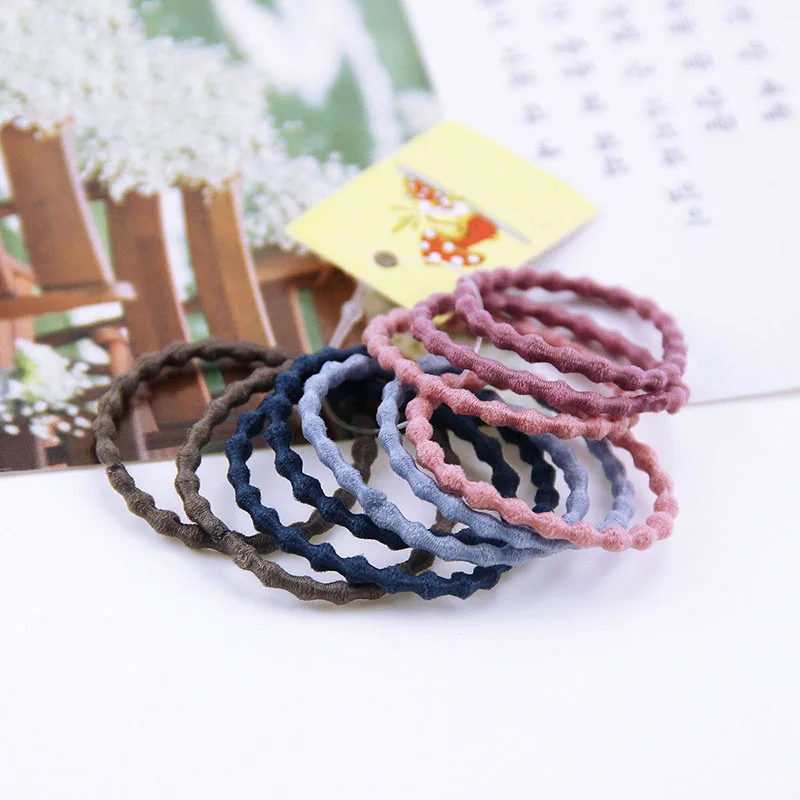 

10Pcs Simple Elastic Hair Bands Women Girls Hair Tie Gum Scrunchie Ponytail Holder Rubber Bands Fashion Hair Accessories