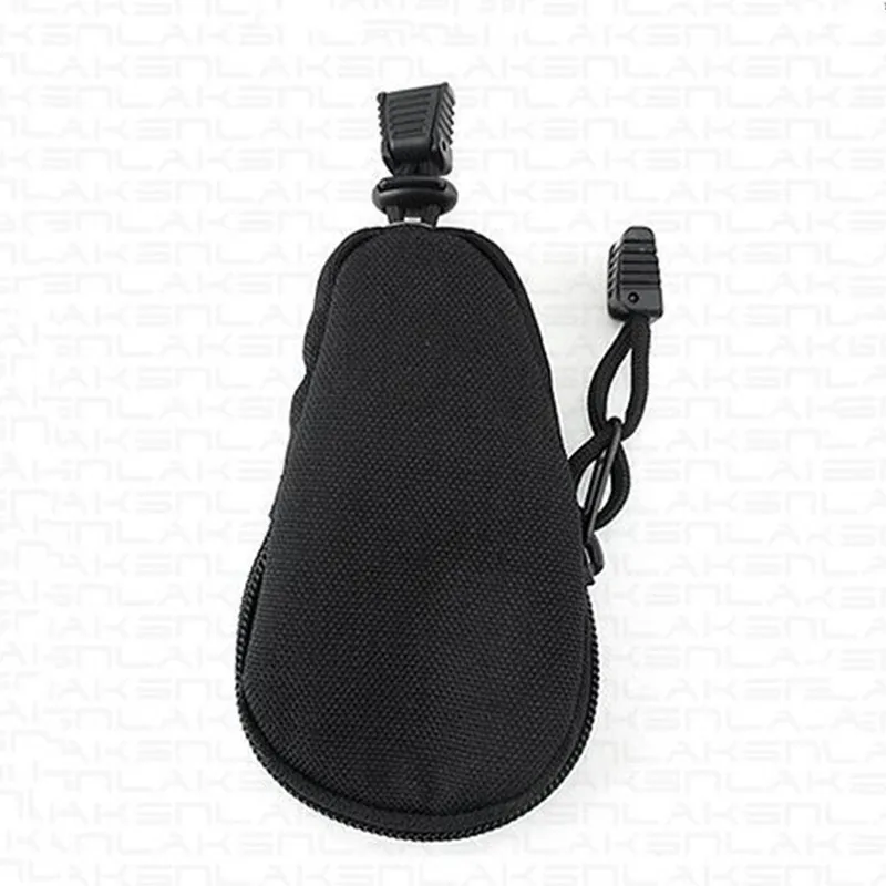 EDC Мини-кошельки для ключей, держатель для мужчин, кошельки для монет, сумка в стиле милитари, камуфляжная сумка, маленький карман, брелок на молнии, чехол на выход - Цвет: Black
