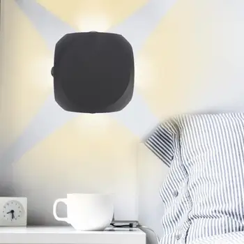 

4*1W Aluminum LED Modern Simple Matte Waterproof Bedroom Yard Garden Hallway Wall Lamp Light