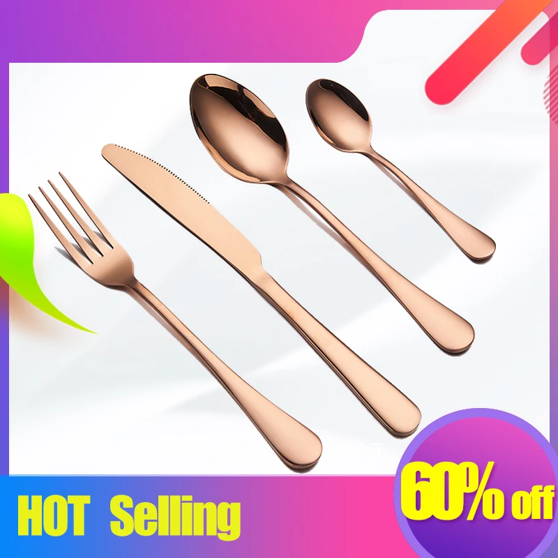 

Spklifey Gold Cutlery Set Dinnerware Stainless Steel Spoon Steel Cutlery Set Fork Spoon Knife Set Silverware Dinnerware Set
