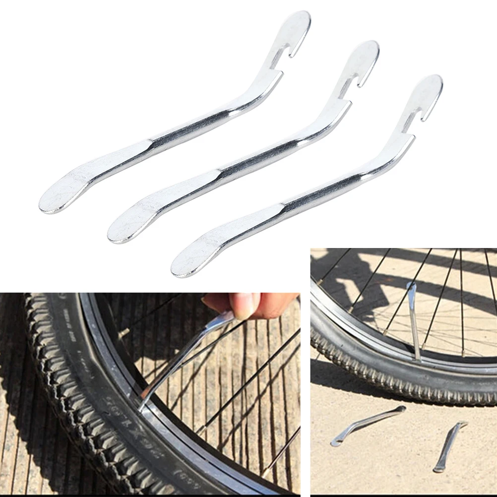 3pcs Steel Curved Tyre Tire Lever Repair Tool Bicycle Bike Bicycle