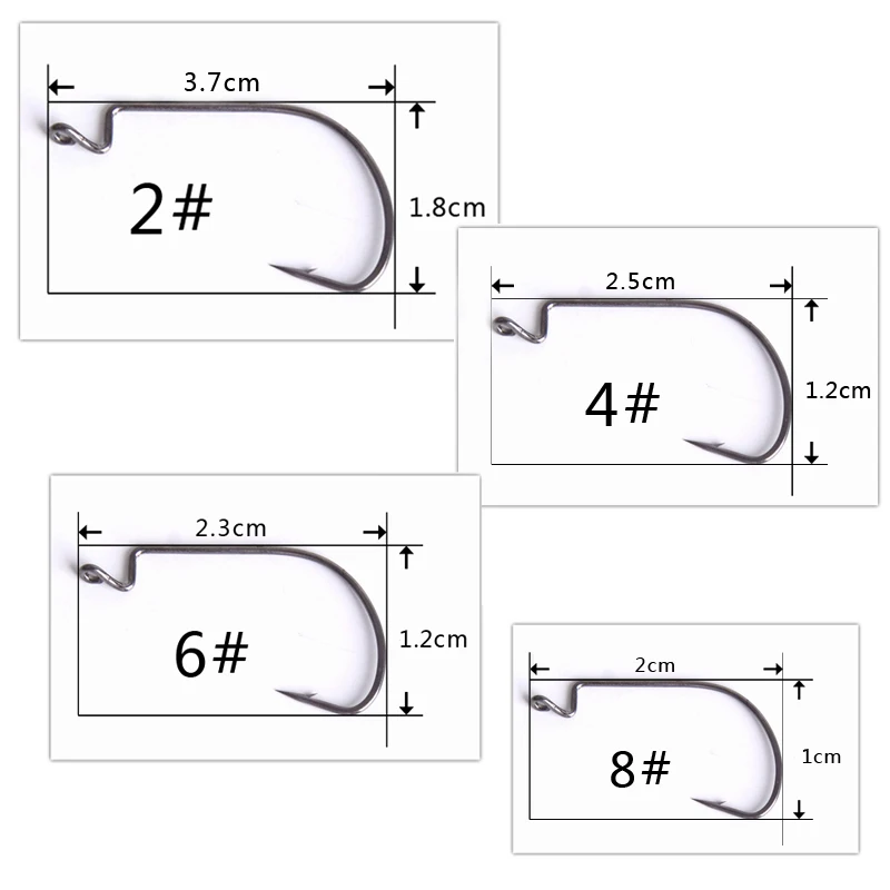 Bammax рыболовный крючок 30 шт. 2#4#6#8# кривошипный крючок для универсальной свинцовой массы Мягкая приманка червь рыболовные снасти аксессуары