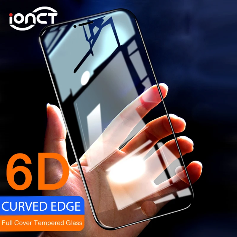 My Colors 6D изогнутый край защитное стекло для айфон 8 X Стекло 6s plus 9H твердость полный
