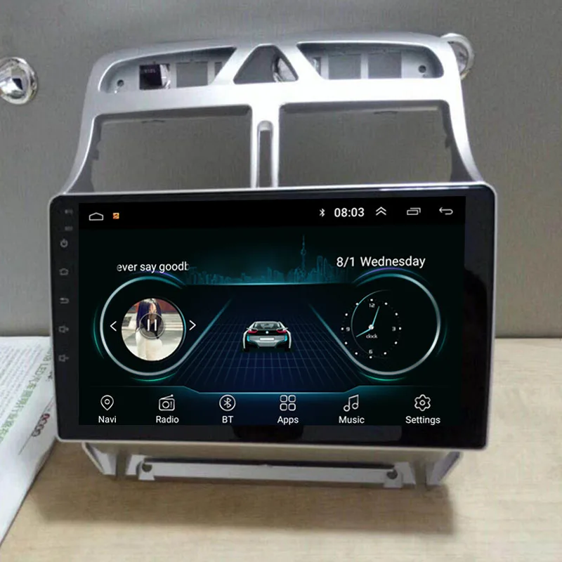 9 &quot2.5D ips Android 8 1 автомобильный DVD gps плеер для peugeot 307 2004 2005 2006 2013 радиоприемник