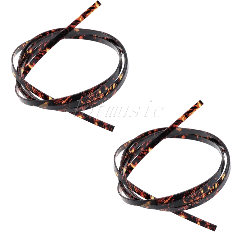 2pcs Tortoise shell Guitar Binding maker Luthier Supply Celluloid 10mm