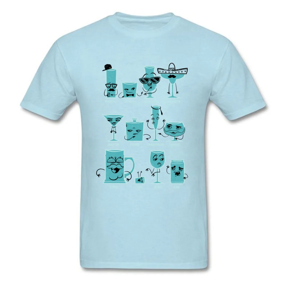 Field Guide to Alcoholic Drinkware Classic Short Sleeve Custom T Shirts Cotton Crew Neck Boy T Shirt Tops T Shirt VALENTINE DAY Field Guide to Alcoholic Drinkware light