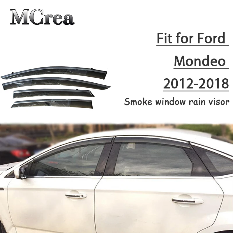 MCrea 4 шт. ABS автомобильный дымовой оконный солнцезащитный козырек-отражатель для Ford Mondeo 2010 2011 2012 аксессуары