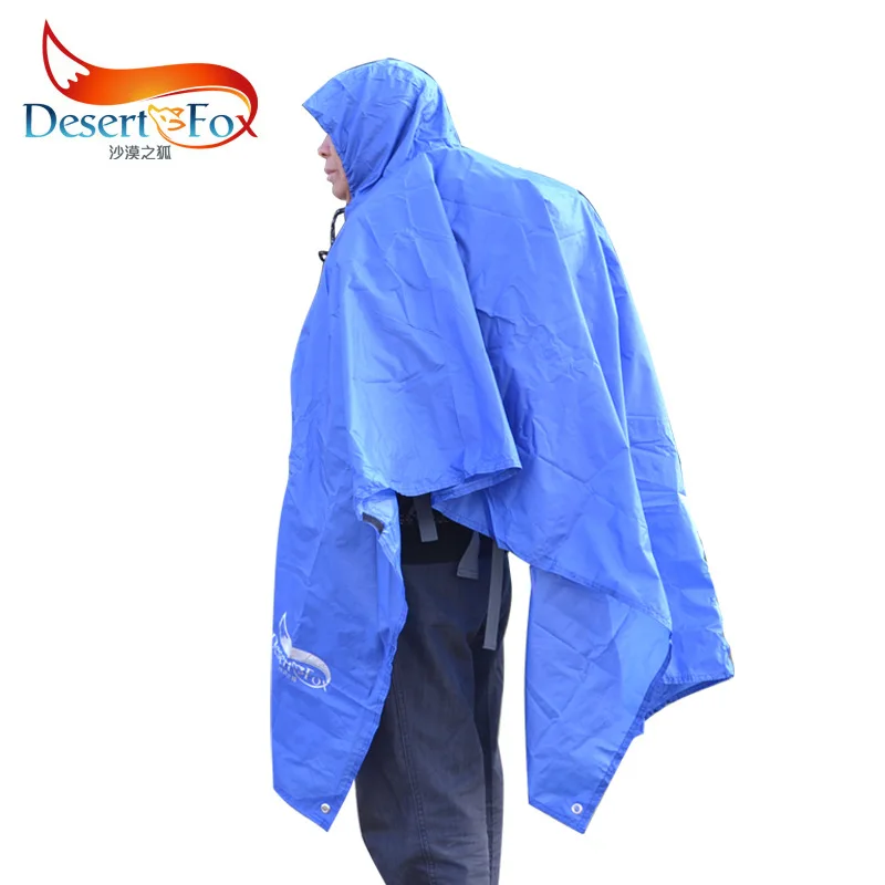 Triad multi functional outdoor lightweight raincoat poncho travel mat