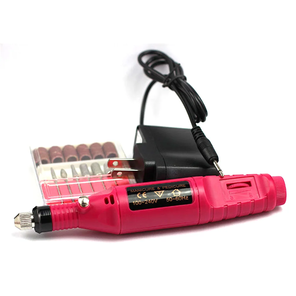Professional Electric Manicure Pedicure Tool 1 Set 6 bit Electric Drill File Pen Nail Art Machine Set Professional Electric Manicure Pedicure Tool 1 Set 6 bit Electric Drill File Pen Nail Art Machine Set