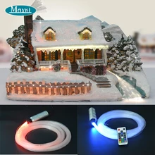 Маленький волоконно-оптический Рождественский с 3 видами модельного звездного волокна 5000h 12V DC 6W Мини светодиодный светильник Cree двигатель