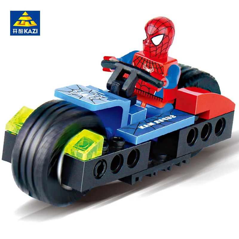 KAZI-Super-Heroes-Toys-Mini-Spiderman-Storm-DIY-Building-Blocks-Toys-For-Children-Educational-Classic-Boys