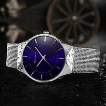 Readeel Top Brand Mens Watches Luxury Quartz Casual Watch Men Stainless Steel Mesh Strap Ultra Thin Dial Clock relogio masculino