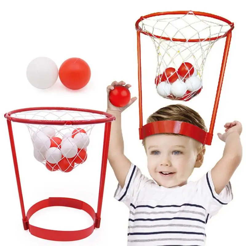 Headband Hoop Ball Toy Outdoor Basket Case Catching Ball Kid Game Indoor Favors Head Strap