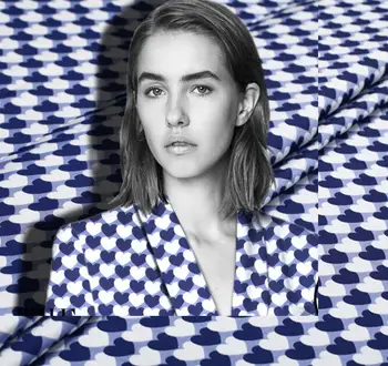 

Aegean Sea in the heart of youth age sense of love jacquard brocade fashion fabrics imported fabrics