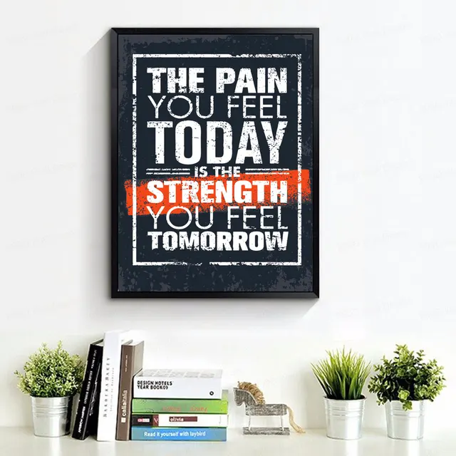 Motivational Quote Canvas Print Poster 1