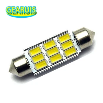 

DHL free 500pcs Festoon C5W Canbus no error OBC 9 SMD 5630 LED 2W 31mm 36mm 39mm 41mm 42mm 9SMD LED Dome interior light DC 12V