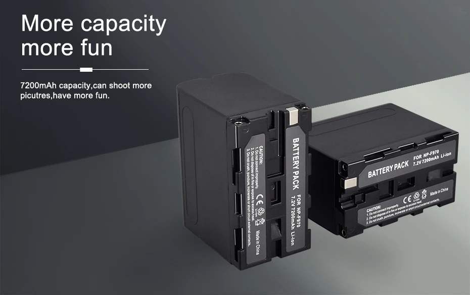 PALO 7,2 V 7200 мА/ч, NP-F960 NP-F970 NP F960 F970 F950 Батарея для sony PLM-100 CCD-TRV35 MVC-FD91 MC1500C L10