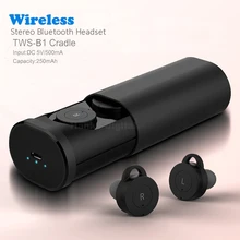 Мини настоящие беспроводные TWS Bluetooth наушники Близнецы стерео гарнитура V4.1 EDR в уши с микрофоном для iPhone 7 IOS и Android