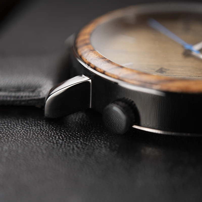BOBO BIRD Wooden Metal Watch Men Brand Design Lightweight Quartz Watches Calendar Accept Customize Drop Shipping