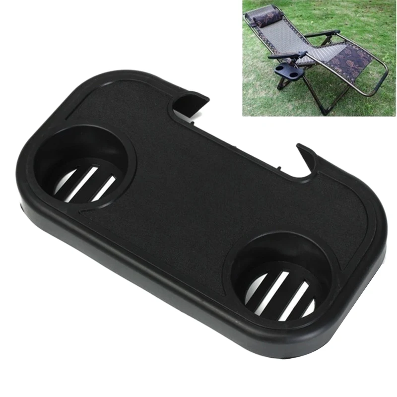 

Outdoor Chair Portable Beverage Tray Folding Chair Universal Tea Tray Convenient Cup Holder Mobile Phone Shelf Beach Lounge Ch