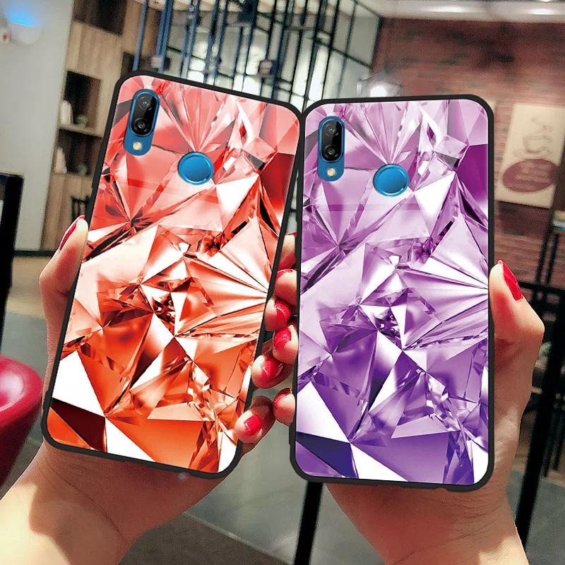 

Tempered Glass 3D Diamond Case For Huawei P9 P10 Plus P20 P30 P Smart Mate 9 10 20 Lite Pro 20X Nova 3 3i 4 Y9 2018 2019 Cover