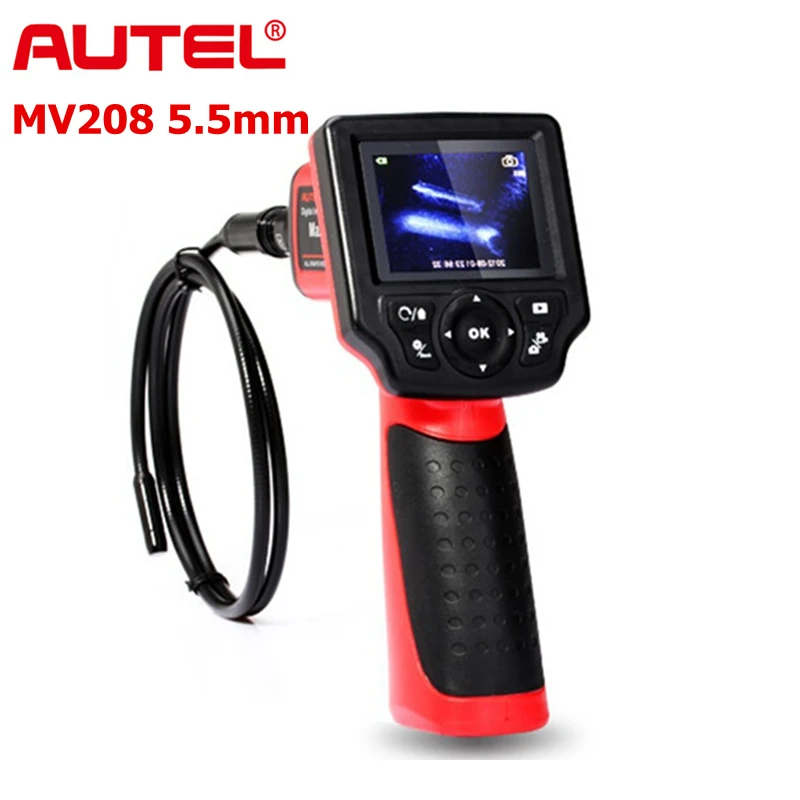 

Original Autel Maxivideo MV208 Digital Videoscope with 5.5mm Diameter Imager Head Inspection Camera with Fast Shipping