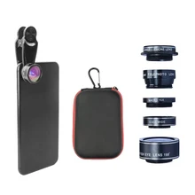 

Bostionye 5 in 1 Phone camera Lens Kit Fisheye Wide Angle macro Lens CPL Filter 2X telescope Lens for iPhone xiaomi smartphone