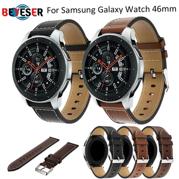 

Italian Leather Watchband 22mm for Samsung Galaxy Watch 46mm SM-R800 Quick Release Band Sports Wrist Strap Smart Band Wristband