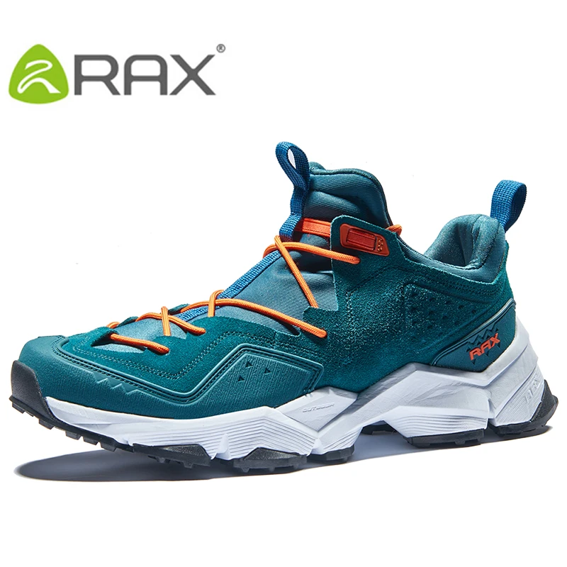 RAX Men's Leather Breathable Outdoor Hiking Shoes Trial Trekking Backpacking Climbing Shoes Mountainering Shoes For Men 