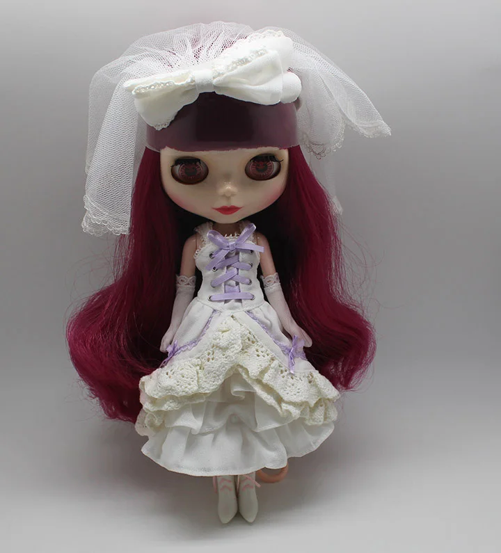 

Beautiful Fashion Doll Accessories Clothing Accessories BLYTH Doll Weeding dress 1/6 Doll Party make-up wedding dress
