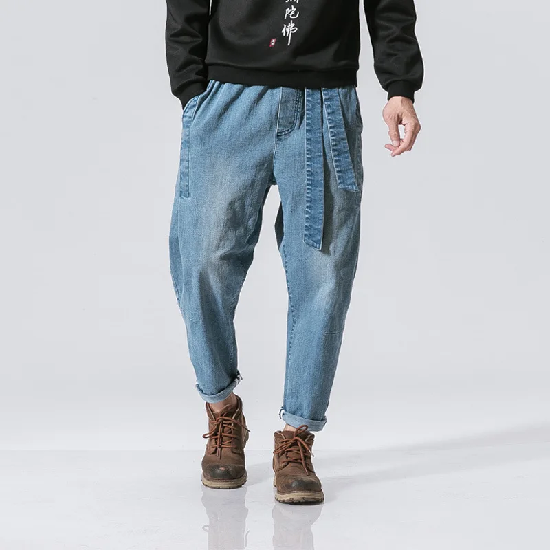 New fashion brand men's 2019 thin section solid color pocket decoration men's casual pants men's pants men's trousers New fashion brand men's 2019 thin section solid color pocket decoration men's casual pants men's pants men's trousers