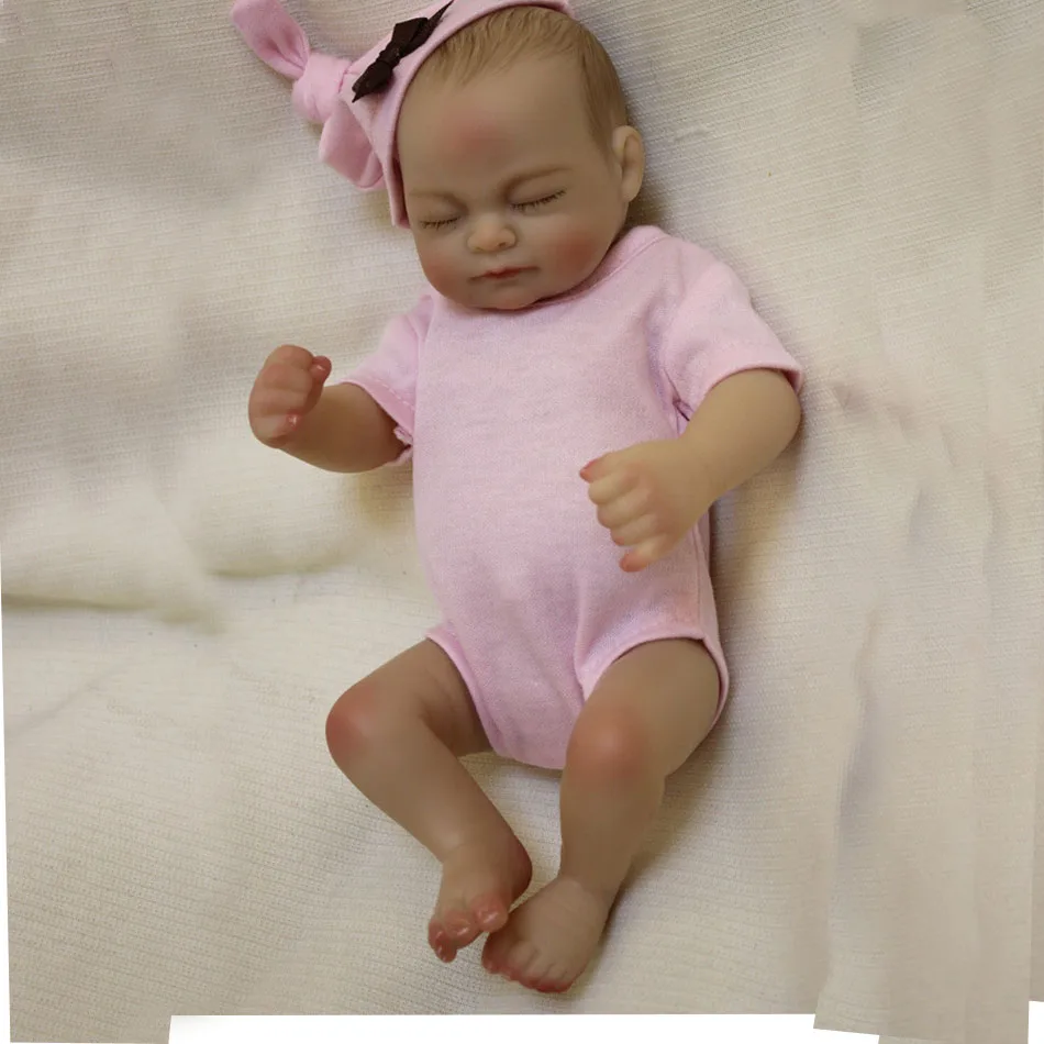 OtardDolls Mini bebe Reborn Baby Doll 10 дюймов 25 см полный корпус кремния винил Baby Alive Игрушки для девочек подарок для детей подарок