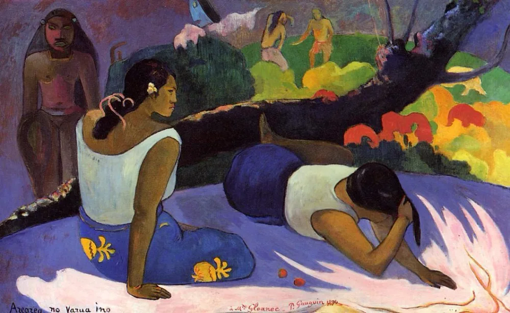 

Arearea no varua ino by Paul Gauguin oil Painting Canvas High quality hand painted Landscape Woman Art Reproduction