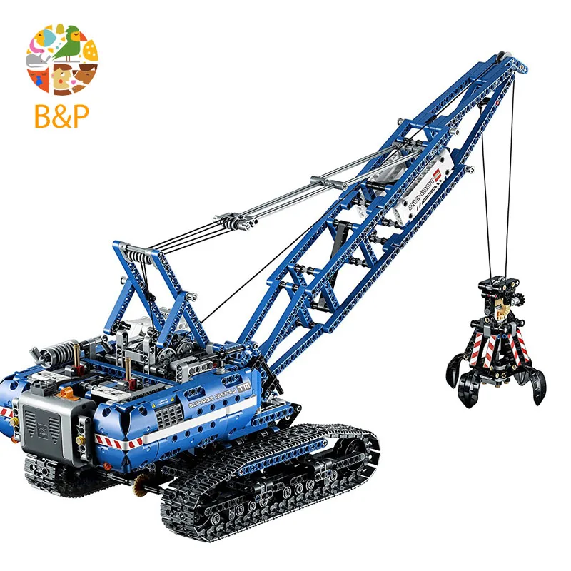 

Legoing 42042 1401Pcs Technic Series Mechanical Crawler Crane Model Set Building Blocks Bricks Gifts Toys compatible LEPIN 20010