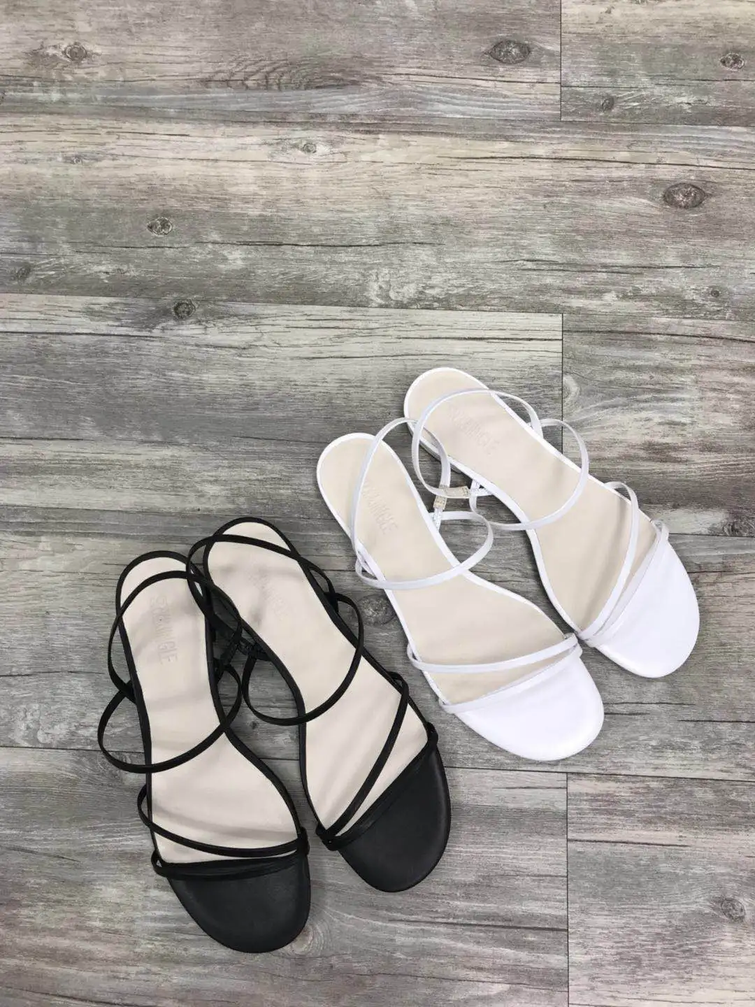 

sweet Brand fenty beautyshoes woman sandals Basic Genuine Leather Buckle Solid Other Flat with Cross-tied Fashion Leisure A694