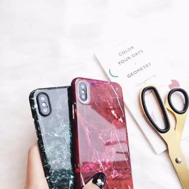 

Sumgo soft TPU case For iphone XS XS Max 8 7/8 plus X Granite Scrub Marble Stone image Painted Silicone Phone Case